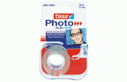 Tesa Photofilm farblos beidseitig klebend 12 mm x 7,5 m, mit Abroller